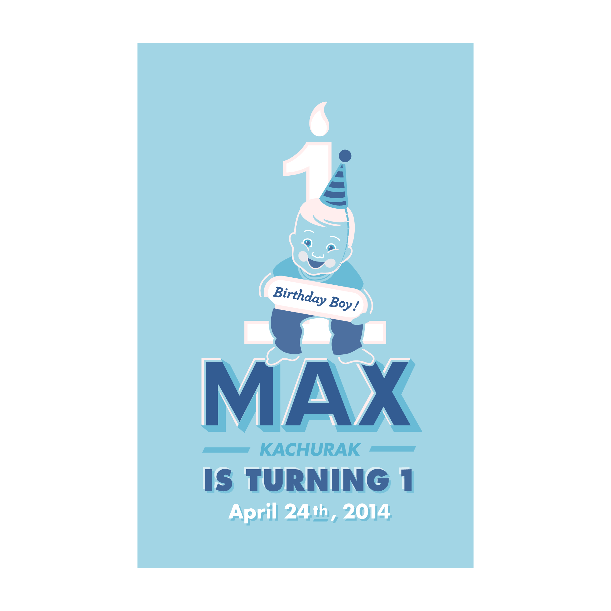 Joey Golaw: Designer & Developer / Happy Birthday Max Invitation
